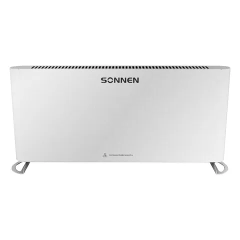 Обогреватель-конвектор SONNEN ONYX-2000.1, 2000 Вт, Х-образный нагревательный элемент, белый, 457630
