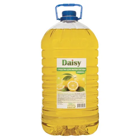 Средство для мытья посуды 5 л, DAISY "Лимон", ПЭТ