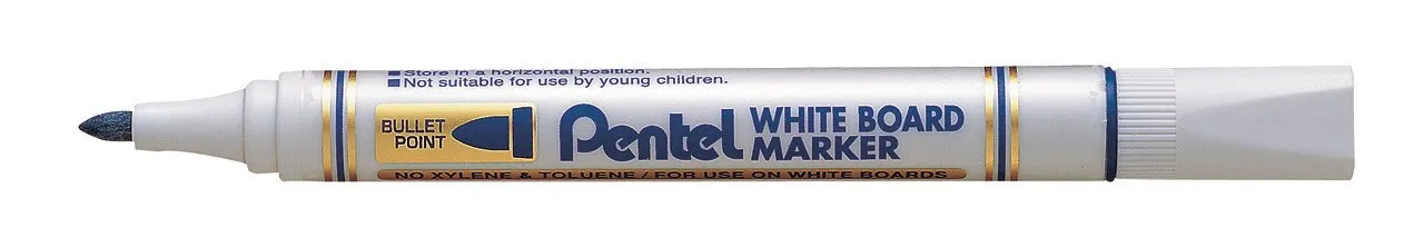 Маркер для белых досок "Pentel" 4.2 мм пулевидный 12 шт.  MW85-CE, синий