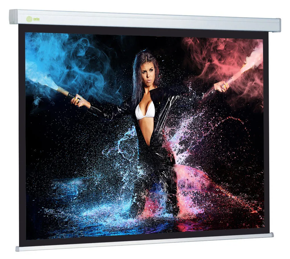 Экран Cactus Wallscreen CS-PSW-180x180, 180x180см, 1:1, настенно-потолочный, белый