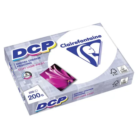 Бумага для лазерной и струйной печати А4, 200 г/м2, 250 л., марка А++, CLAIREFONTAINE, Франция, 170%