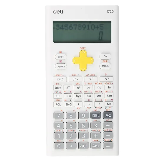 Калькулятор научный Deli E1720-white белый 10+2-разр. E1720-WHITE