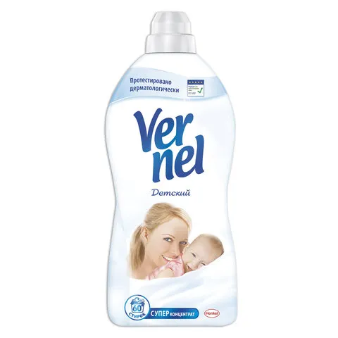 Кондиционер-ополаскиватель для белья 1,82 л VERNEL "Детский", концентрат, 2202906
