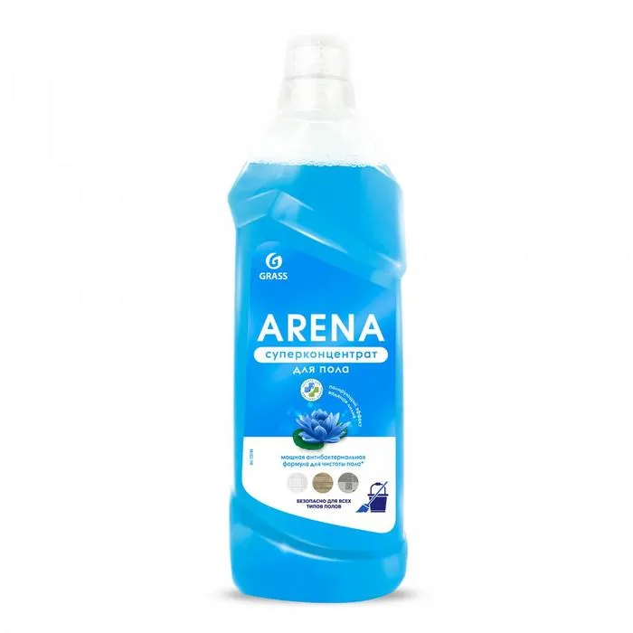 Средство для пола с полирующим эффектом GRASS ARENA водная лилия (канистра 1 л)