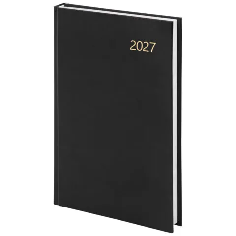 Ежедневник датированный 2027, А5, 145х215 мм, STAFF черный, обложка бумвинил, 117817