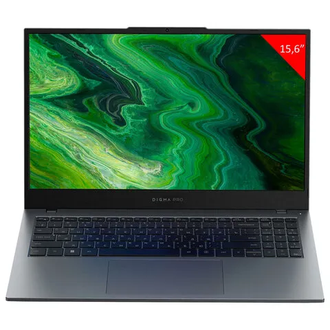 Ноутбук DIGMA Pro Fortis M 15,6" Intel Core i7 1255U, 32 Гб, SSD 512 Гб, Windows 11 Pro, серый, DN15