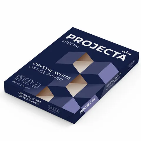 Бумага офисная БОЛЬШОГО ФОРМАТА (297х420), А3, 80 г/м2, 500 л., марка В, PROJECTA SPECIAL, Россия, 1