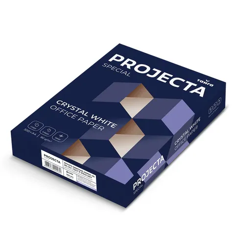 Бумага офисная А4, 80 г/м2, 500 л., марка В, PROJECTA, Россия, 162% (CIE)