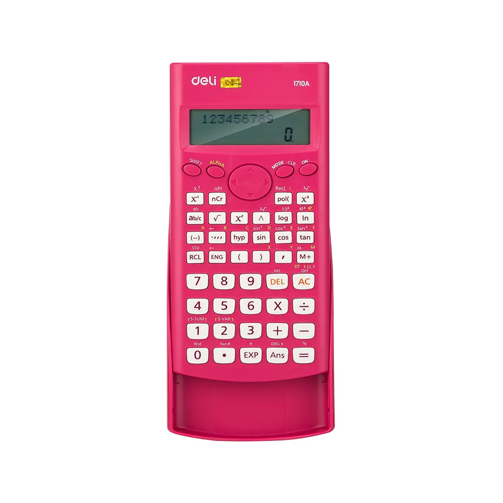 Калькулятор научный Deli E1710A/RED красный 10+2-разр.