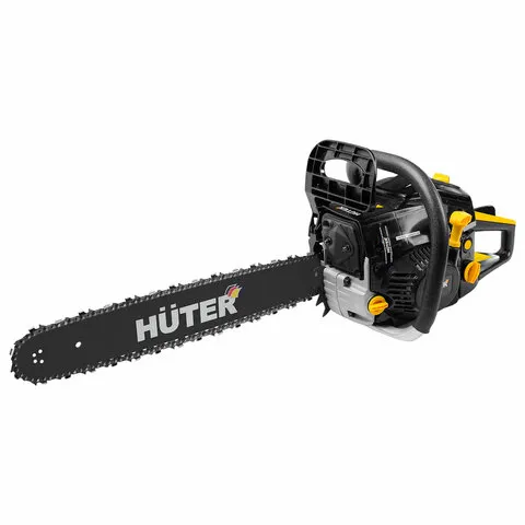 Бензопила Huter BS-52, мощность 2,8 кВт, объем 52 см3, шина 50,5 см/20", цепь 1,5 мм / 0,325", 70/6/