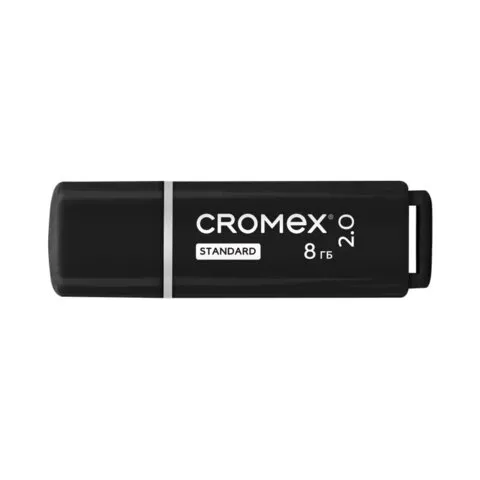 Флеш-диск 8GB CROMEX Standard USB 2.0, черный, 514157