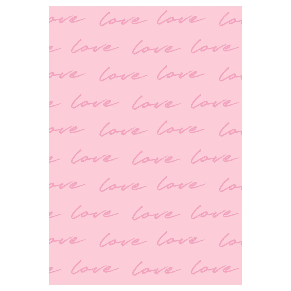 Упаковочная бумага глянц. 70*100см, MESHU "Love pattern", 80г/м2