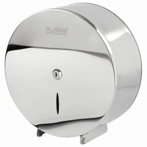 Диспенсер для туалетной бумаги LAIMA PROFESSIONAL INOX, (Система T2) малый, нержавеющая сталь, зерка