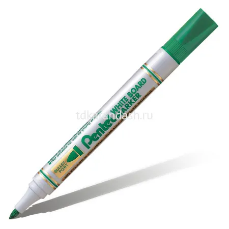Маркер для белых досок "Pentel" 4.2 мм пулевидный 12 шт.  MW85-DE, зеленый