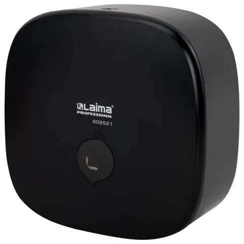 Диспенсер для туалетной бумаги LAIMA PROFESSIONAL PREMIUM BLACK (Система T2), малый, черный, ABS-пла
