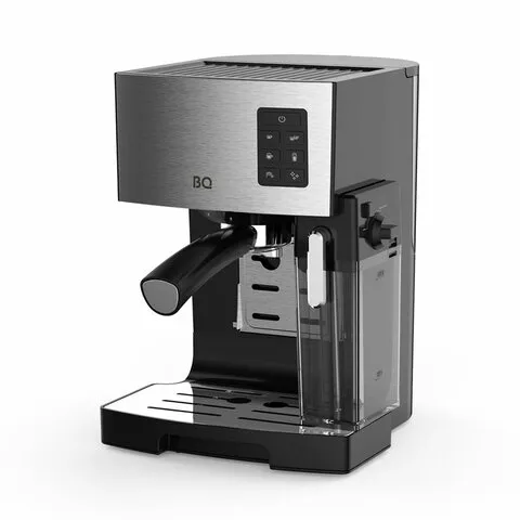 Кофеварка рожковая BQ (БИ-КЬЮ) CM9002, 1450 Вт, объем 1,4 л, 19 бар, автоматический капучинатор, ста