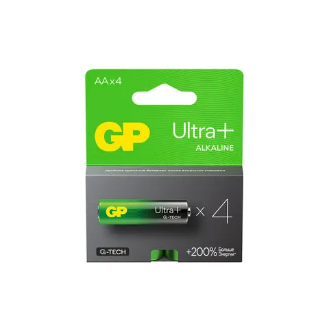 Батарейки GP Ultra Plus, AA (LR06, 15А), 1шт, алкалиновые, пальчиковые, блистер, 15AUP-2C