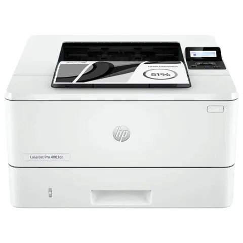 Принтер лазерный HP LaserJet Pro 4003dn, А4, 40 стр./мин., 80000 стр./мес., ДУПЛЕКС, сетевая карта,