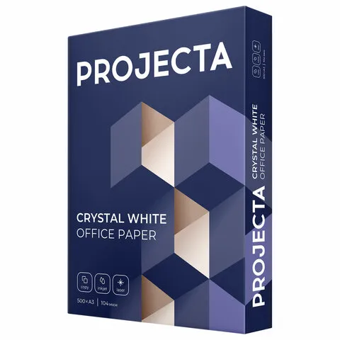 Бумага офисная БОЛЬШОГО ФОРМАТА (297х420), А3, 80 г/м2, 500 л., марка В, PROJECTA SPECIAL, Россия, 1