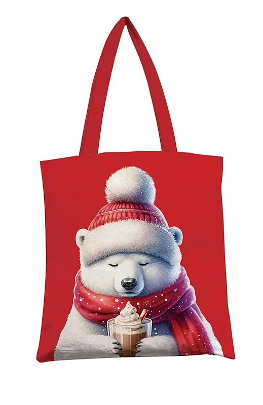 Сумка-шоппер Арт и Дизайн "Мишка в шапке", 35*42см 85810