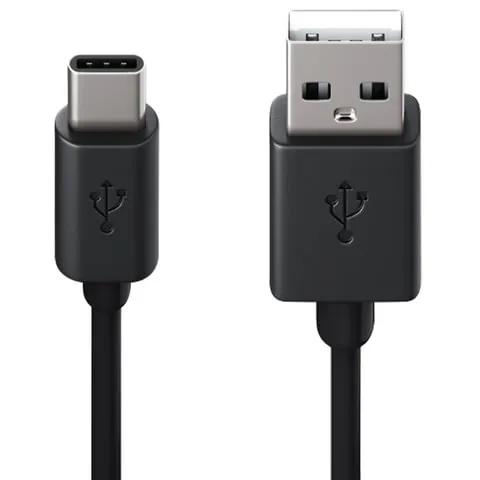 Кабель USB 2.0 AM-TypeC, 1 м, RED LINE, для подключения портативных устройств и периферии, черный, У