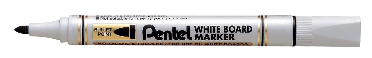 Маркер для белых досок "Pentel" 4.2 мм пулевидный 12 шт. MW85-AE черный