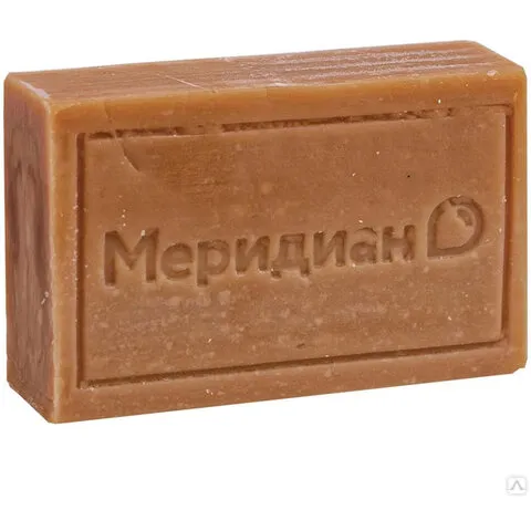 Мыло хозяйственное 72% Меридиан, 150г, без упаковки