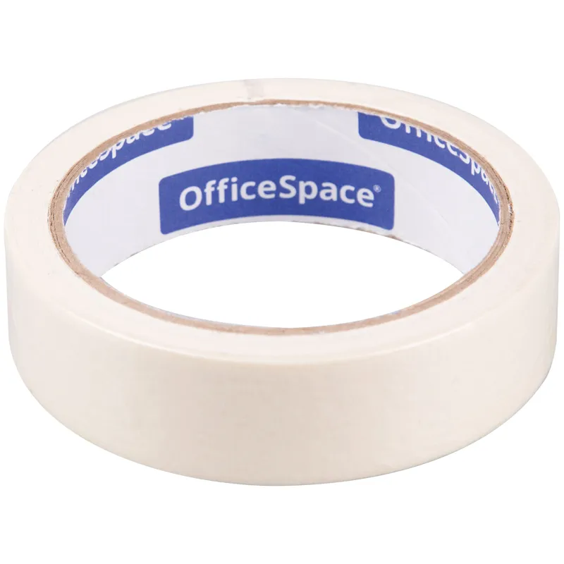 Клейкая лента малярная OfficeSpace, 25мм*25м, ШК, 255782