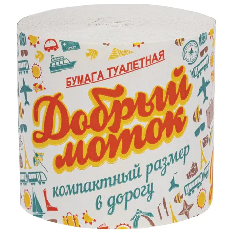 Бумага туалетная бытовая, 25 м, без втулки (супер-эконом)