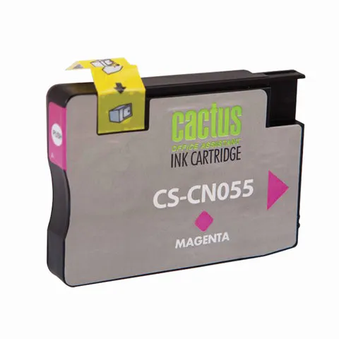 Картридж струйный CACTUS (CS-CN055) для HP OfficeJet 6100/6600/6700, пурпурный, 14 мл