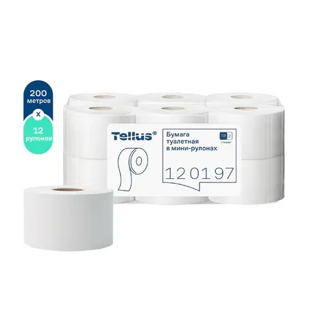 Бумага туалетная Tork "Universal"(T2) 1 слойн., мини-рулон, 200м/рул, белая