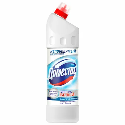 Средство для уборки туалета 1 л, DOMESTOS (Доместос) "Эксперт сила 7", "Ультра Белый"