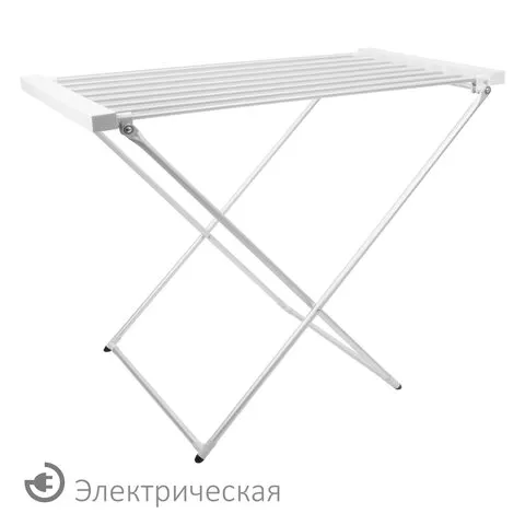 Сушилка для белья электрическая, напольная, раскладная, алюминиевая, нагрев 60 °С, LAIMA HOME, 70097