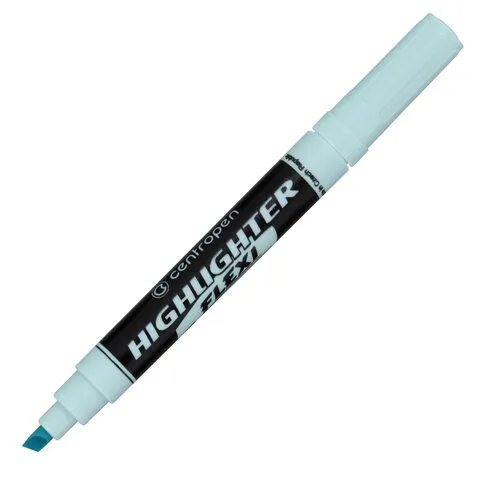 Текстовыделитель Centropen "Flexi 8542" пастельный голубой, 1-5мм, гибкий пишущий узел