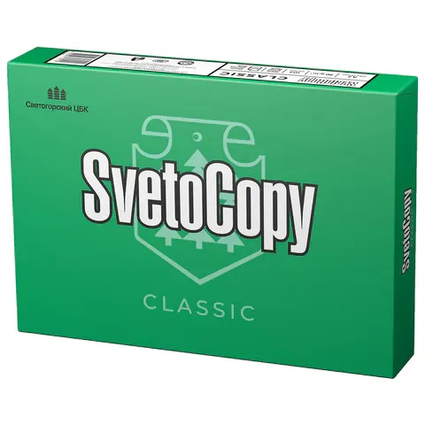 Бумага офисная SVETOCOPY, А4, 80 г/м2, 500 л., марка С, Россия, белизна 146%