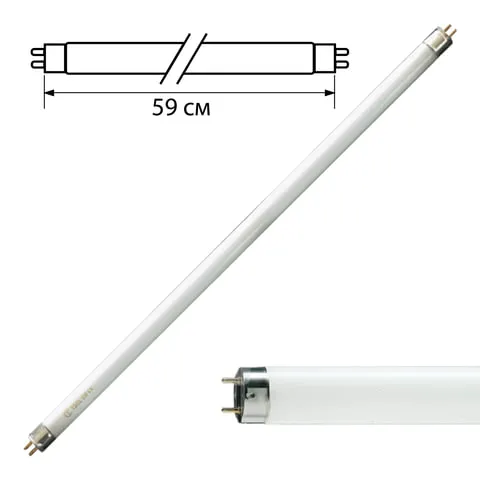 Лампа люминесцентная PHILIPS TL-D 18W/54-765, 18 Вт, цоколь G13, в виде трубки 59 см, холодный дневн