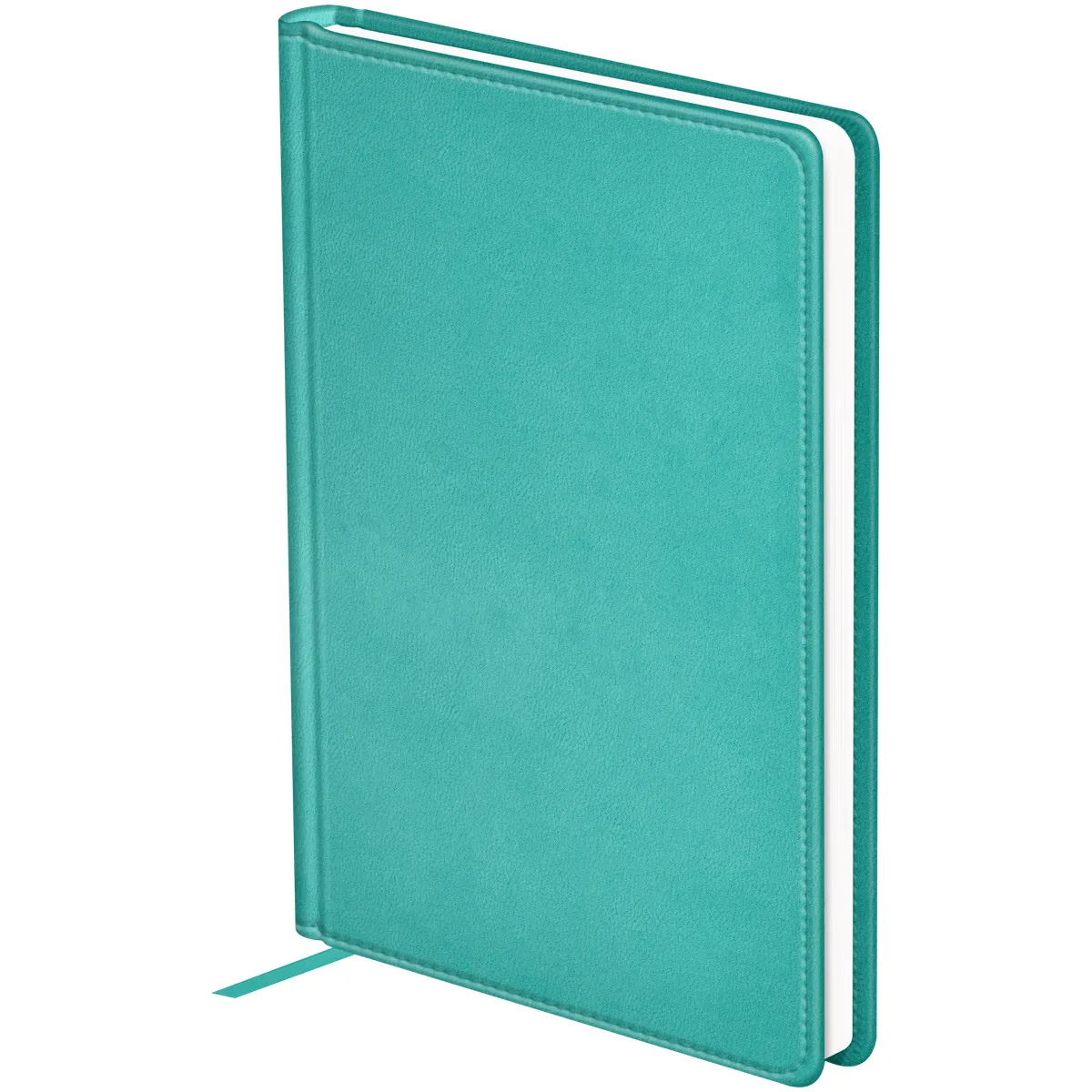 Ежедневник недатированный, А5, 136л., твердый переплет, кожзам, BG "Winner. Light teal", светло-бирю