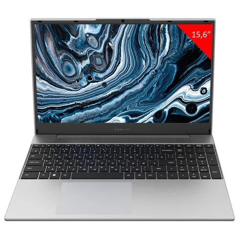 Ноутбук DIGMA Pro Breve 15.6", Ryzen 7 7730U, 16 Гб, SSD 512 Гб, Windows 11 Pro, серебристый, DN15R7