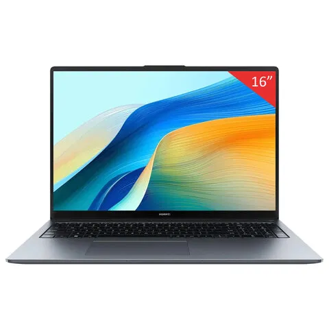Ноутбук HUAWEI MateBook D16 16", Intel Core i5-13420H, 16 Гб, SSD 1024 Гб, No OS, серый космос, 5301
