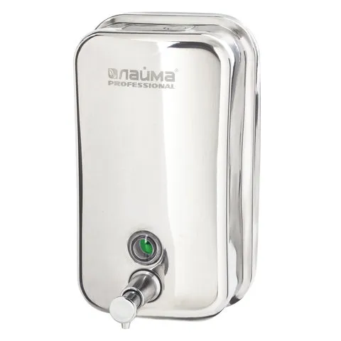Диспенсер для жидкого мыла LAIMA PROFESSIONAL INOX (гарантия 3 года), 1 л, нержавеющая сталь, зеркал