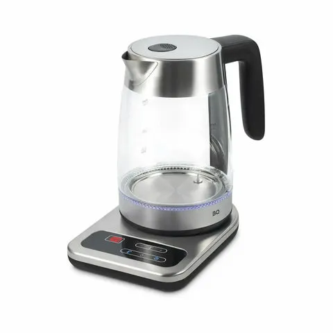 Чайник BQ (БИ-КЬЮ) KT1736G, 1,8 л, 2200 Вт, закрытый нагревательный элемент, ТЕРМОРЕГУЛЯТОР, стекло,