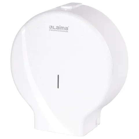Диспенсер для туалетной бумаги LAIMA PROFESSIONAL ORIGINAL (Система T1), БОЛЬШОЙ, белый, ABS-пластик