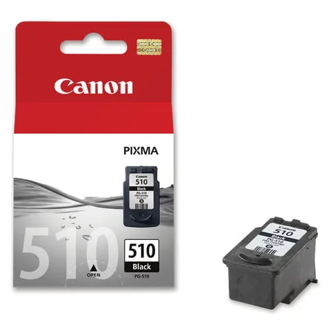 Картридж струйный CANON (PG-510) Pixma MP240/MP260/MP480, черный, оригинальный, ресурс 220 страниц, 