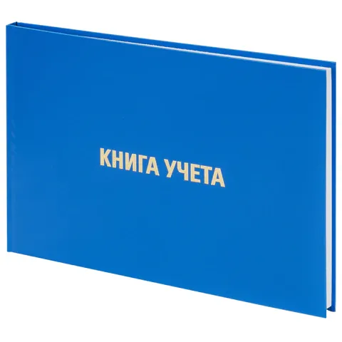 Книга учета 96 л., клетка, бумвинил, блок офсет, альбомный, А4 (210х295 мм), BRAUBERG, 130074