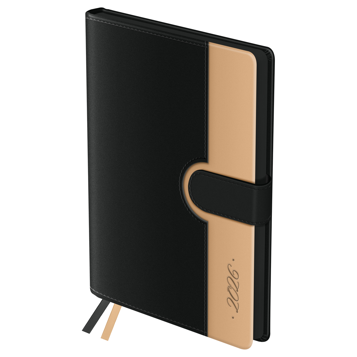 Ежедневник датированный 2026г., А5, 176л., твердый переплет, кожзам, BG "Glace. Coffee", коричневый,