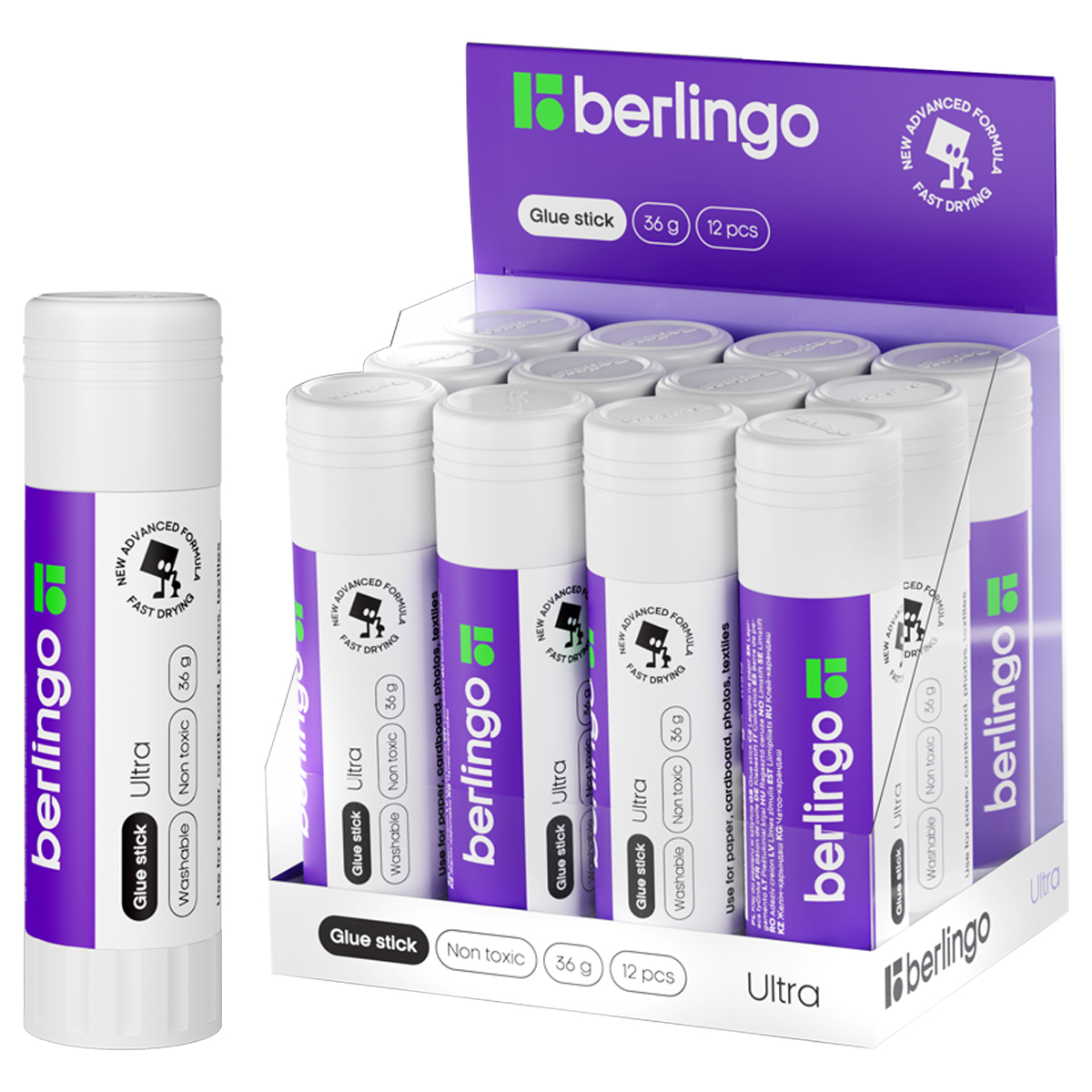 Клей-карандаш Berlingo "Ultra", 36г