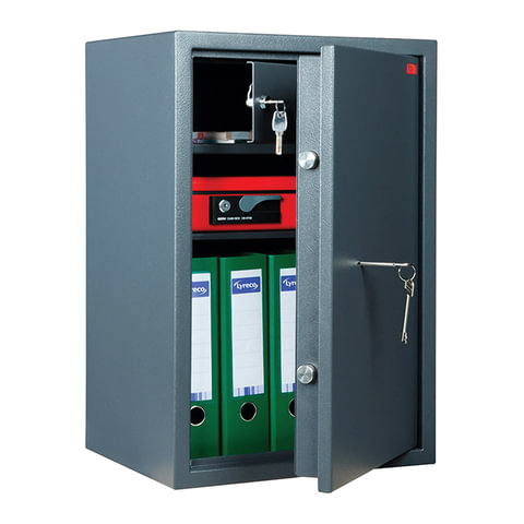 Сейф AIKO "TSN-65Т", 650х435x360 мм, 28 кг, ключевой замок, полка, трейзер, крепление к полу, TSN-65