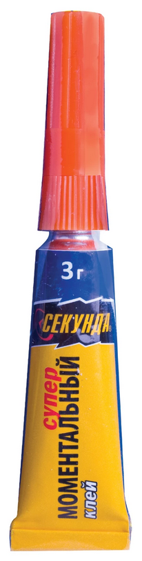 Клей моментальный СЕКУНДА3, 3 г, отрывная мультикарта, 403-103