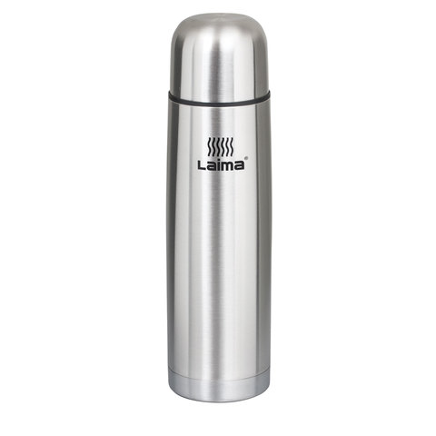 Термос ЛАЙМА классический с узким горлом, 0,5 л, нержавеющая сталь, 601412