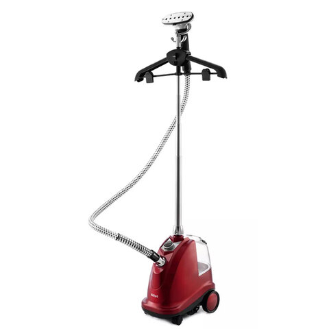 Отпариватель KITFORT KT-979, 2200 Вт, пар 45 г/мин, резервуар 3 л, 4 режима, 2 насадки, красный, КТ-